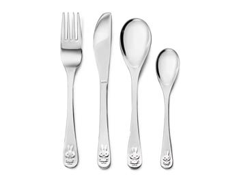 Børnebestik, 4-delt, Miffy, rustfrit stål, von Noa Kids