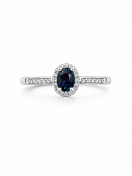 Ring 14 karat PETIT safir med 0,06 carat WSI, von L&G