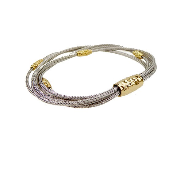 Armbånd & halskæde - Rhodineret & Forgyldt 21cm, von San - Links of Joy