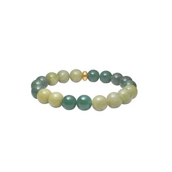 Grøn agat, jade  armbånd 10mm, von Heinzendorff