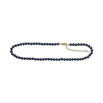 Blå spong quartz 6mm - carabinlås 40+5cm, von Heinzendorff