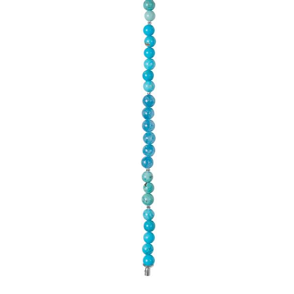 Blå spong quartz, Howlite, hematit  6mm system-kæde, von Heinzendorff