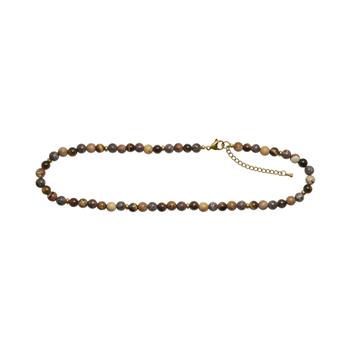 Tiger øje, jasper, hematit 6mm - carabinlås 40+5cm, von Heinzendorff