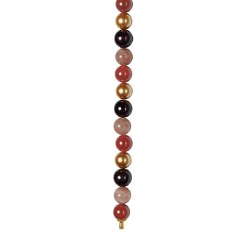 Sun stone, karneol, granat, MOP 12mm system-kæde, von Heinzendorff