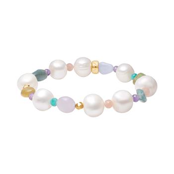 Citrin, quartz, jasper, aventurin, fvkp. armbånd, von Heinzendorff