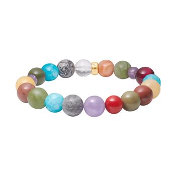 Bjerg quartz, jasper, ametyst, tiger øje, jade armbånd, von Heinzendorff