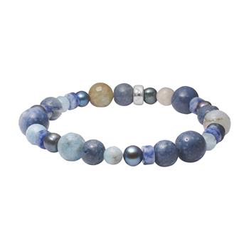 Koral, aquamarin, jasper, fvkp. armbånd, von Heinzendorff