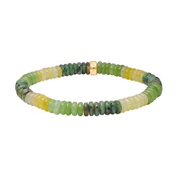 Agat, quartz, prikket jasper armbånd, von Heinzendorff