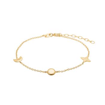 Forgyldt sølv armbånd UNIVERSE52, von Nordahl