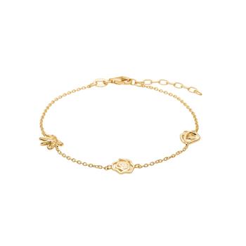 Forgyldt sølv armbånd BLOSSOM52, von Nordahl