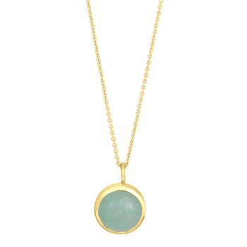 Forg sølv vedhæng SWEETS52 green aventurine 11mm , von Nordahl
