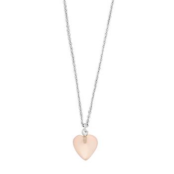 Rhd. sølvkæde YOU52 pink chalcedon, von Nordahl