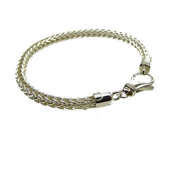 Ø 5,3mm Rævekæde I Blank Sterlingsølv Armbånd & Halskæde 60cm, von San - Links of Joy