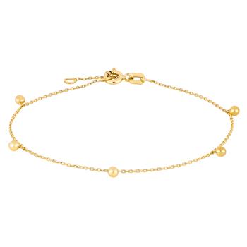 8 kt. guldarmbånd m/5 kugler, von Siersbøl