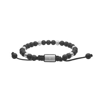SON armbånd mat sort agate og stål, von Son of Noa