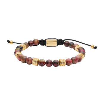 SON armbånd mix farve tigerøje og stål IP gold, von Son of Noa