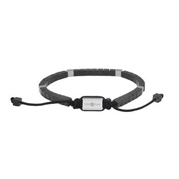 SON armbånd mat sort hematit og stål, von Son of Noa
