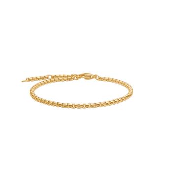 SON armbånd stål IP gold, rund venezia 16+3cm, von Son of Noa