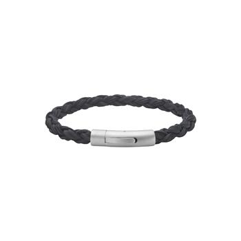 SON armbånd sort kalveskind rund flet 6mm - 23cm, von Son of Noa