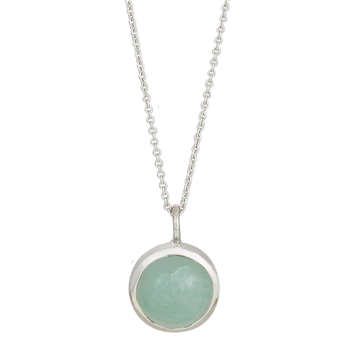 Rhd. sølv vedhæng SWEETS52 green aventurine 11mm , von Nordahl