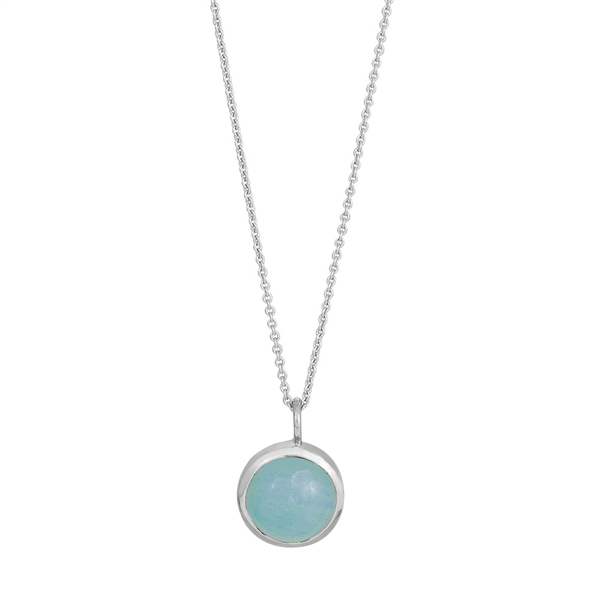 Rhd. sølv vedhæng SWEETS52 blue chalcedony 11mm , von Nordahl