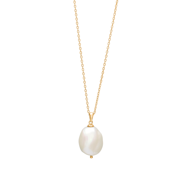 Forgyldt sølvkæde BAROQUE52 perle 20mm , von Nordahl