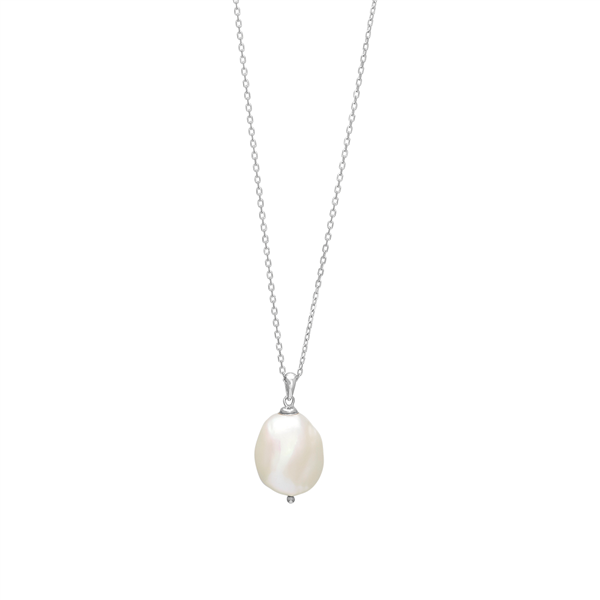 Rhd. sølvkæde BAROQUE52 perle 20mm , von Nordahl