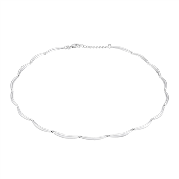 Rhod. sølvcollier BANAN, von Siersbøl