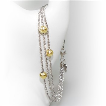 Armbånd & Halskæde - 3 rk. med 3 stk Magic Beads-Ø6mm 50cm, von San - Links of Joy