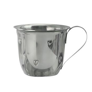 Rustfrit stål krus m. hjerter, von Noa Kids