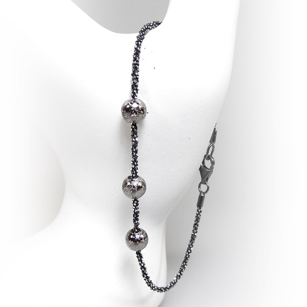 Arm - Halskæde m. 3 stk Magic Beads -Ø6mm 17cm, von San - Links of Joy