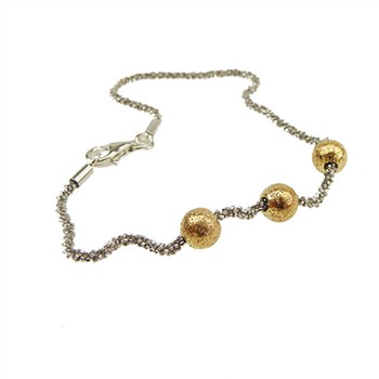 Armbånd & halskæde m. 3 stk Magic Beads Ø6mm 60cm, von San - Links of Joy