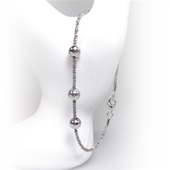 Arm - Halskæde m.3 stk Magic Beads - Ø6mm 60cm, von San - Links of Joy