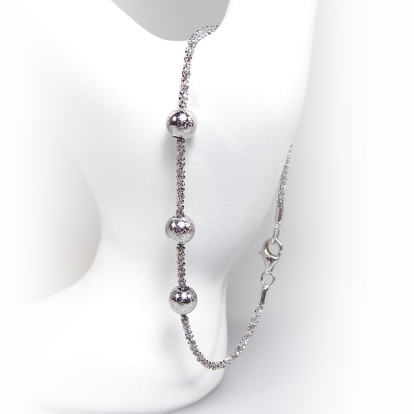 Arm - Halskæde m.3 stk Magic Beads - Ø6mm 55cm, von San - Links of Joy