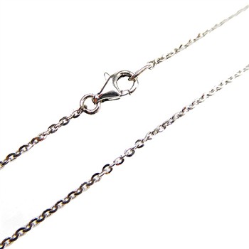 Armbånd & halskæde - Mirror Anchor - Sterling/Rhodineret 0,4mm 90cm, von San - Links of Joy
