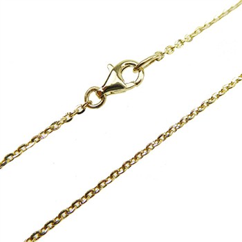 Armbånd & halskæde - Mirror Anchor - Sterling/forgyldt 0,4mm 90cm, von San - Links of Joy