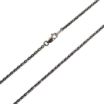 Armbånd & halskæde - Mirror Anchor - Sterling/Ruthenium 0,5mm 90cm, von San - Links of Joy