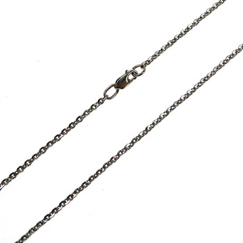 Armbånd & halskæde - Mirror Anchor - Sterlingsilver/rhodium 0,5mm 90cm, von San - Links of Joy