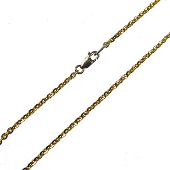 Armbånd & halskæde - Mirror Anchor - Sterling/forgyldt 0,5mm 90cm, von San - Links of Joy