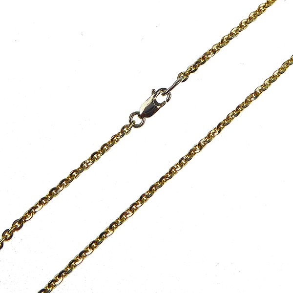 Armbånd & halskæde - Mirror Anchor - Sterling/forgyldt 0,5mm 42cm, von San - Links of Joy