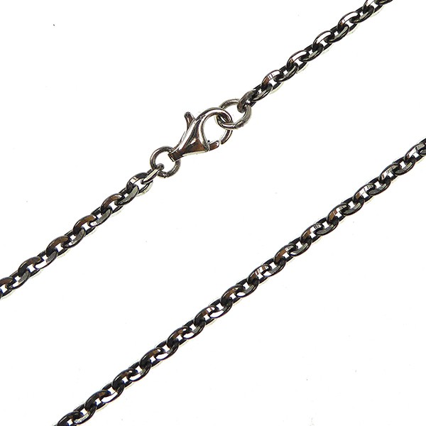 Armbånd & halskæde - Mirror Anchor - Sterling/Ruthenium 0,8mm 38cm, von San - Links of Joy