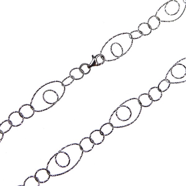 Brace/Necklace-Sterlingsilver/rhodium 70cm, von San - Links of Joy