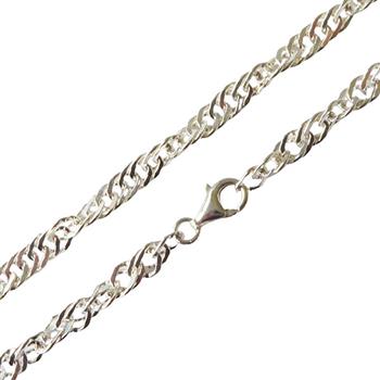 Singapore chain 5mm - Armbånd & halskæde - 925/Forgyldt 55cm, von San - Links of Joy