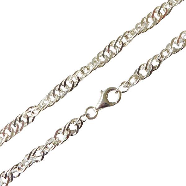 Singapore chain 5mm - Armbånd & halskæde - 925/Forgyldt 50cm, von San - Links of Joy