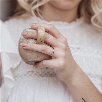 14KT HV.D.RING BRILL.1X0,07CT WPI, von Aagaard