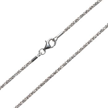 Armbånd eller halskæde - Rhodineret/925-DiamondCut=1,8mm  90cm, von San - Links of Joy