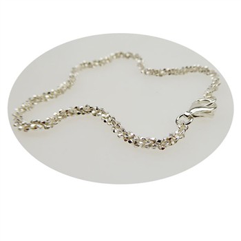 Armbånd & halskæde - Blank/925 DiamondCut 2,8mm i diameter 80cm, von San - Links of Joy