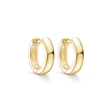 Sølv forgyldt creoler, von Støvring Design