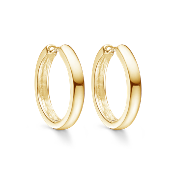 Sølvforgyldt creoler, von Støvring Design