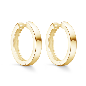 Sølvforgyldt creoler, von Støvring Design